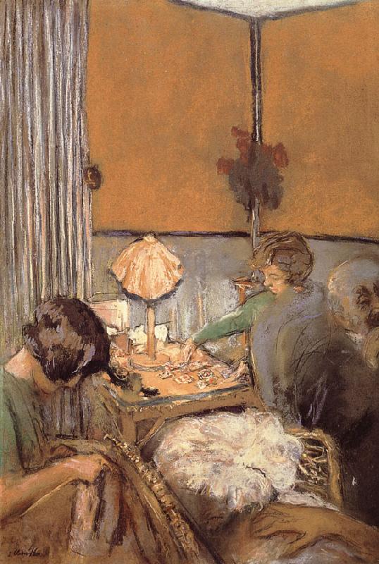 Edouard Vuillard A single card game Norge oil painting art